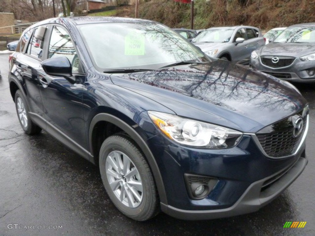 2014 CX-5 Touring AWD - Stormy Blue Mica / Sand photo #7