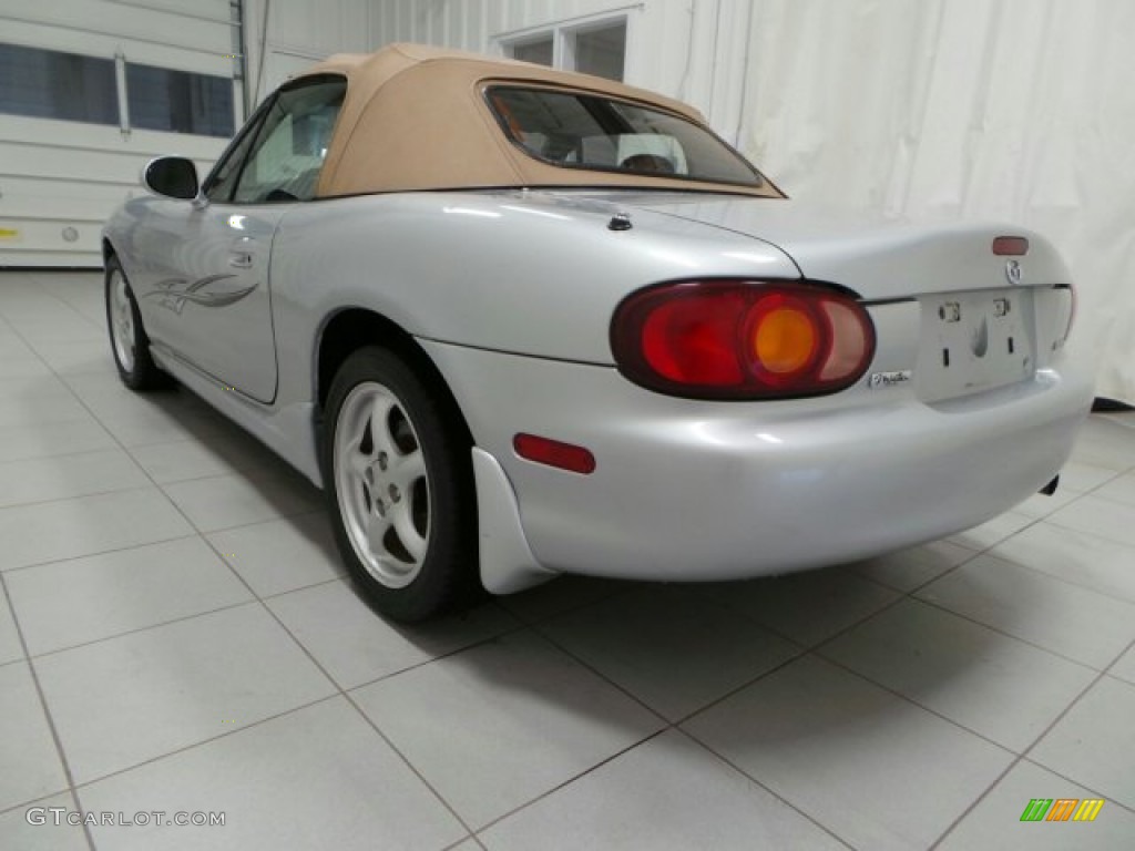 2000 MX-5 Miata LS Roadster - Highlight Silver Metallic / Beige photo #3