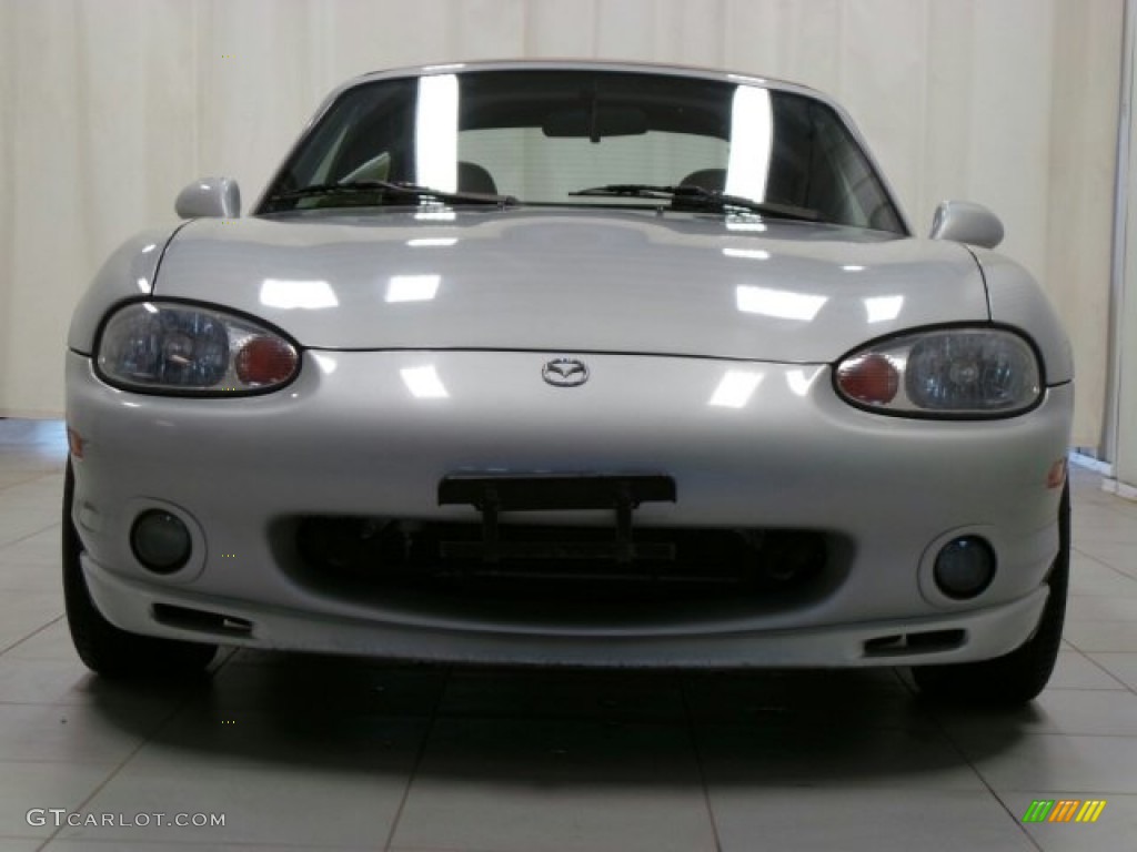 2000 MX-5 Miata LS Roadster - Highlight Silver Metallic / Beige photo #6