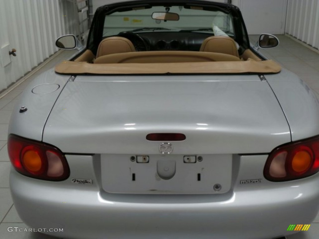 2000 MX-5 Miata LS Roadster - Highlight Silver Metallic / Beige photo #9