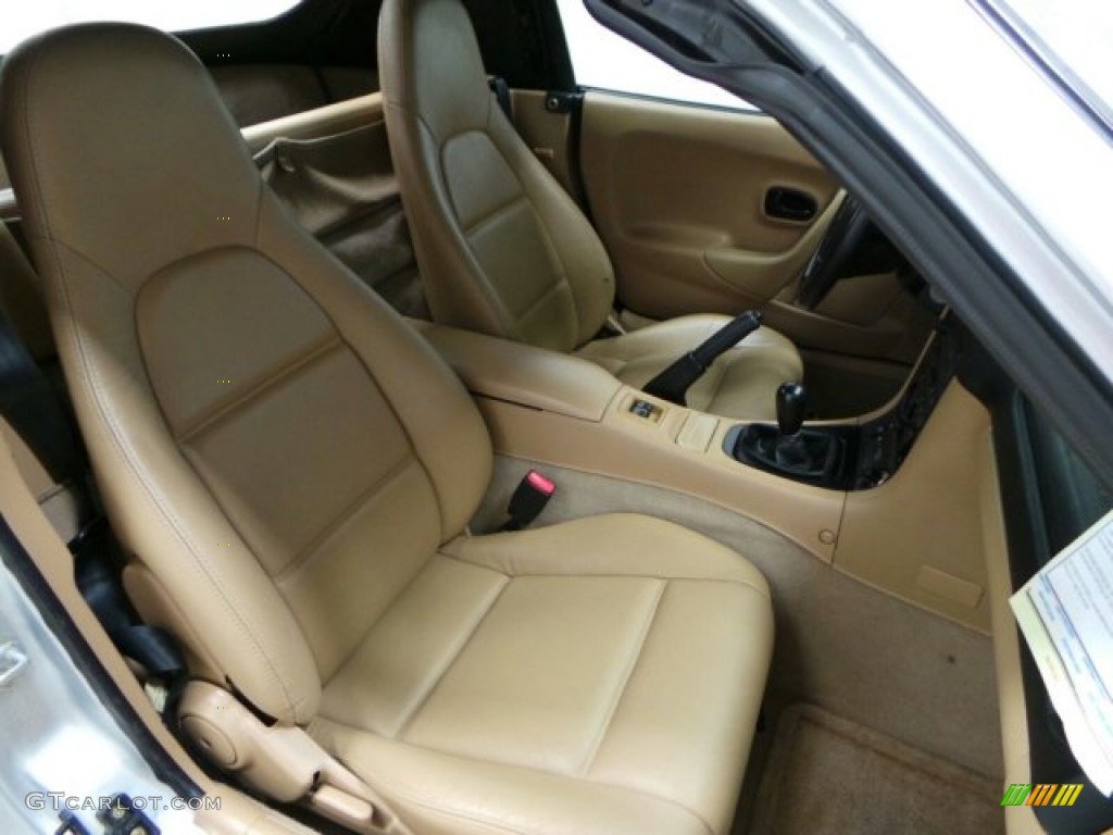 Beige Interior 2000 Mazda MX-5 Miata LS Roadster Photo #89633133