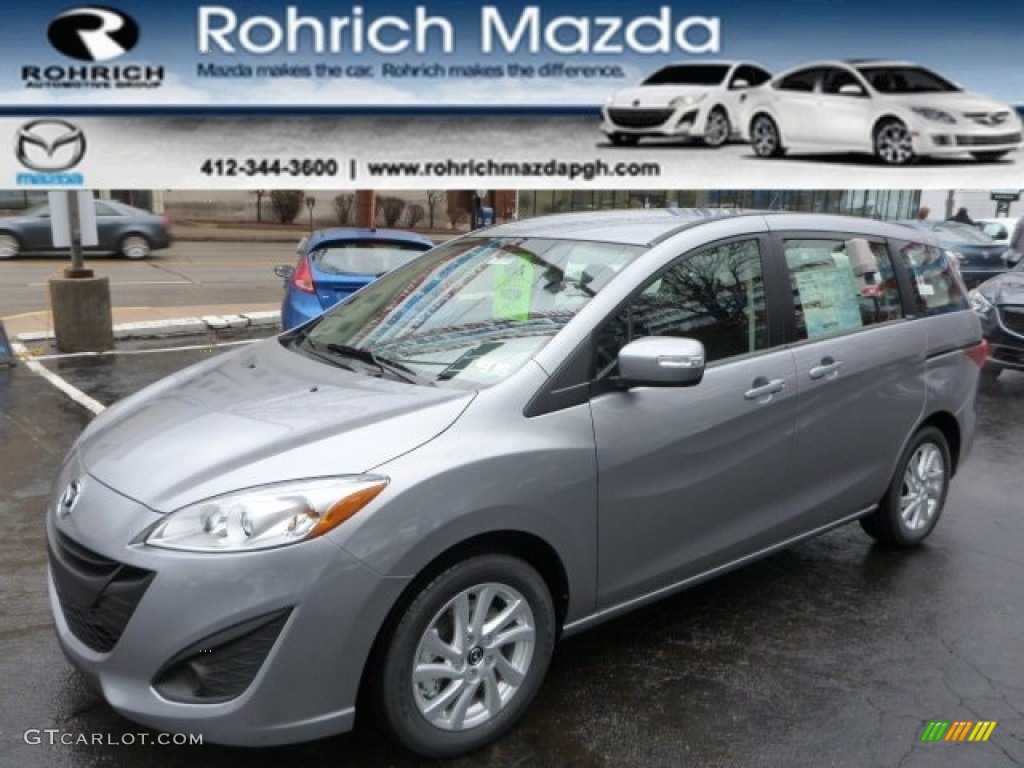 2014 MAZDA5 Sport - Liquid Silver Metallic / Black photo #1