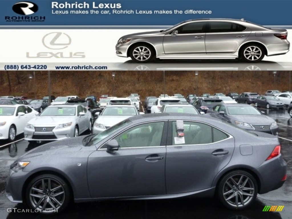 2014 IS 350 F Sport AWD - Nebula Gray Pearl / Light Gray photo #1