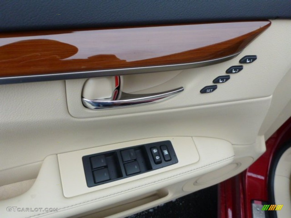 2014 Lexus ES 300h Hybrid Parchment Door Panel Photo #89635683