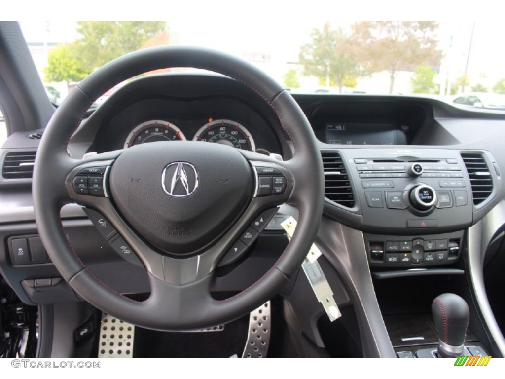 2014 Acura TSX Special Edition Sedan Ebony Dashboard Photo #89638653