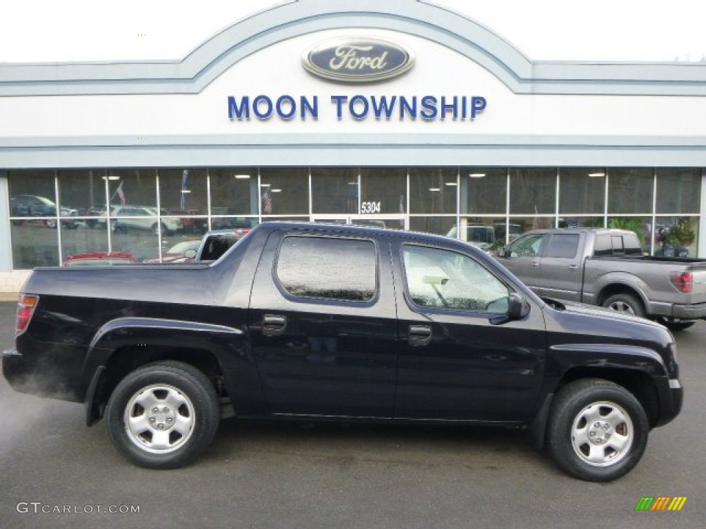 2006 Ridgeline RT - Nighthawk Black Pearl / Beige photo #1