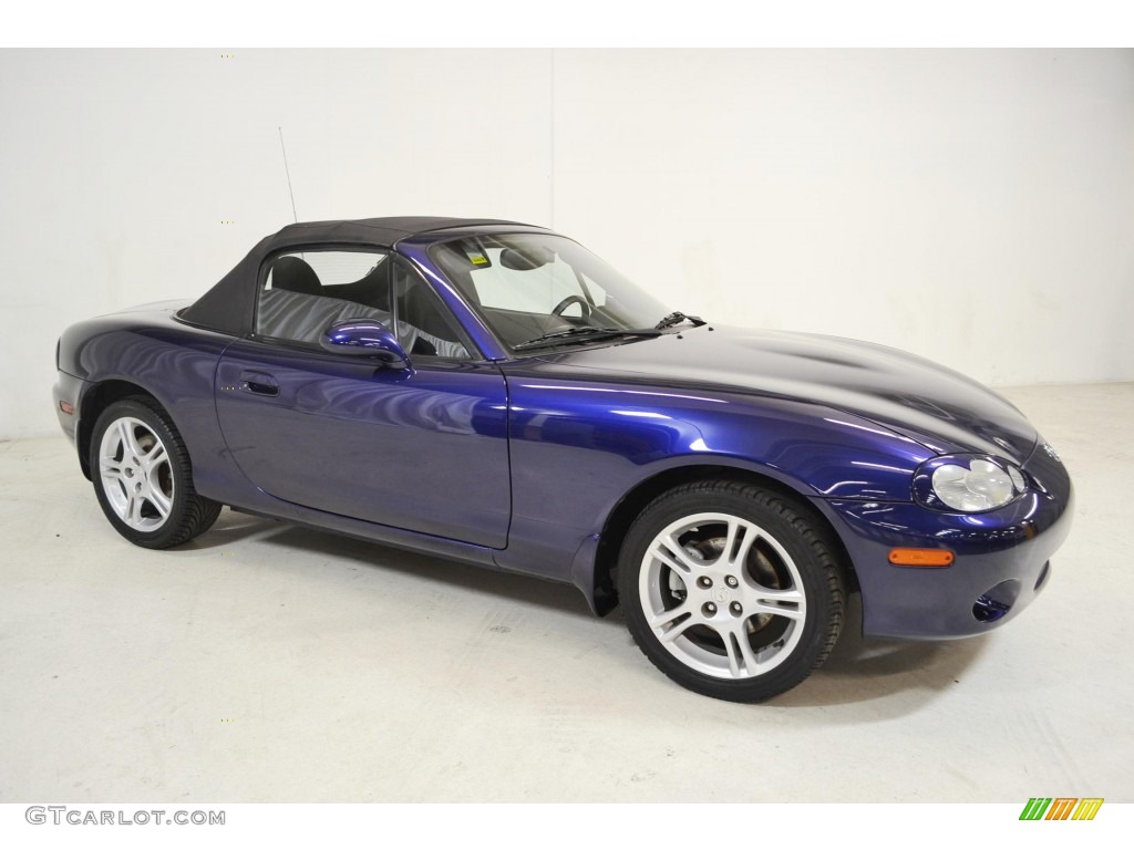 Strato Blue Mica 2004 Mazda MX-5 Miata Roadster Exterior Photo #89640988