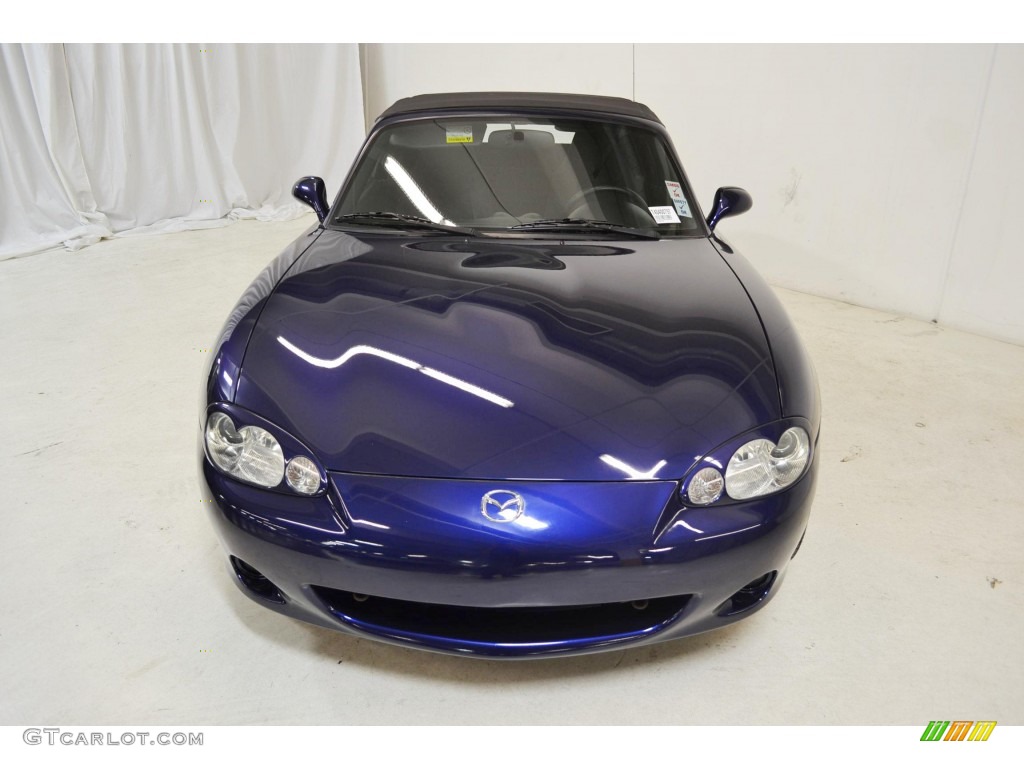 2004 MX-5 Miata Roadster - Strato Blue Mica / Black photo #4