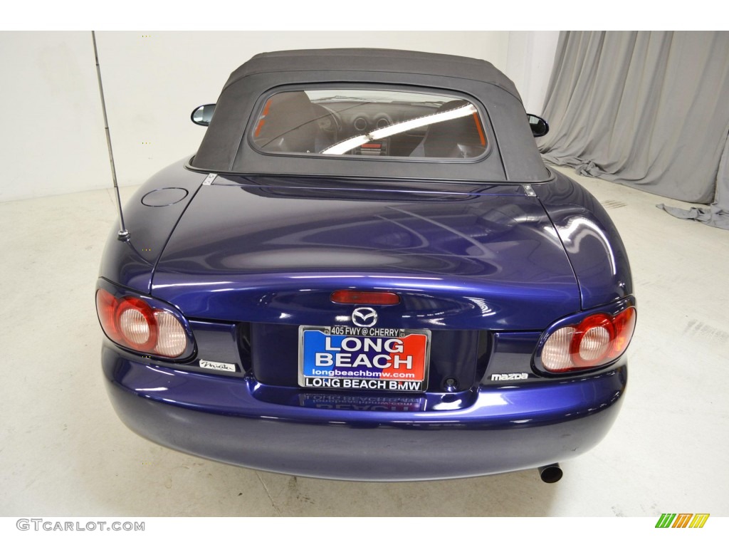 2004 MX-5 Miata Roadster - Strato Blue Mica / Black photo #6