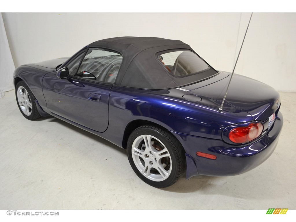 2004 MX-5 Miata Roadster - Strato Blue Mica / Black photo #7