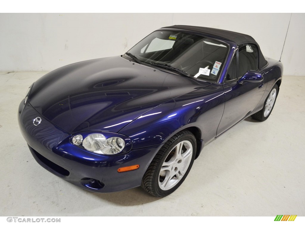 2004 MX-5 Miata Roadster - Strato Blue Mica / Black photo #8