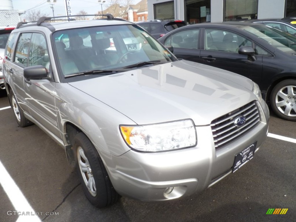 2007 Forester 2.5 X - Crystal Gray Metallic / Graphite Gray photo #1