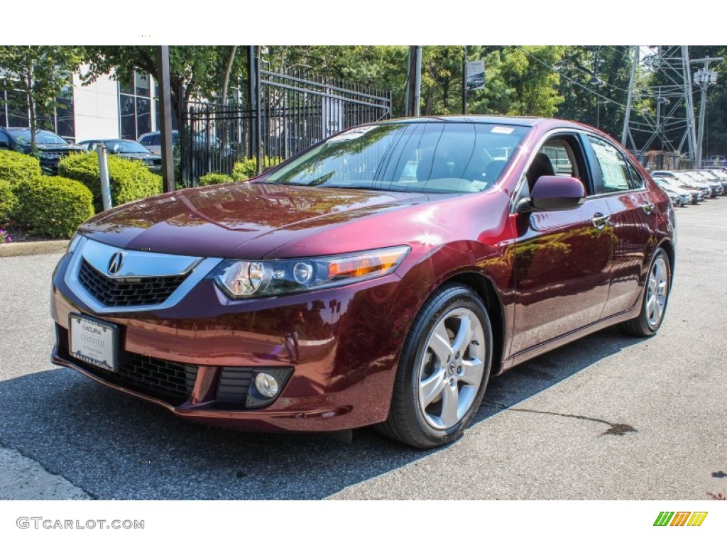 2010 TSX Sedan - Basque Red Pearl / Ebony photo #7