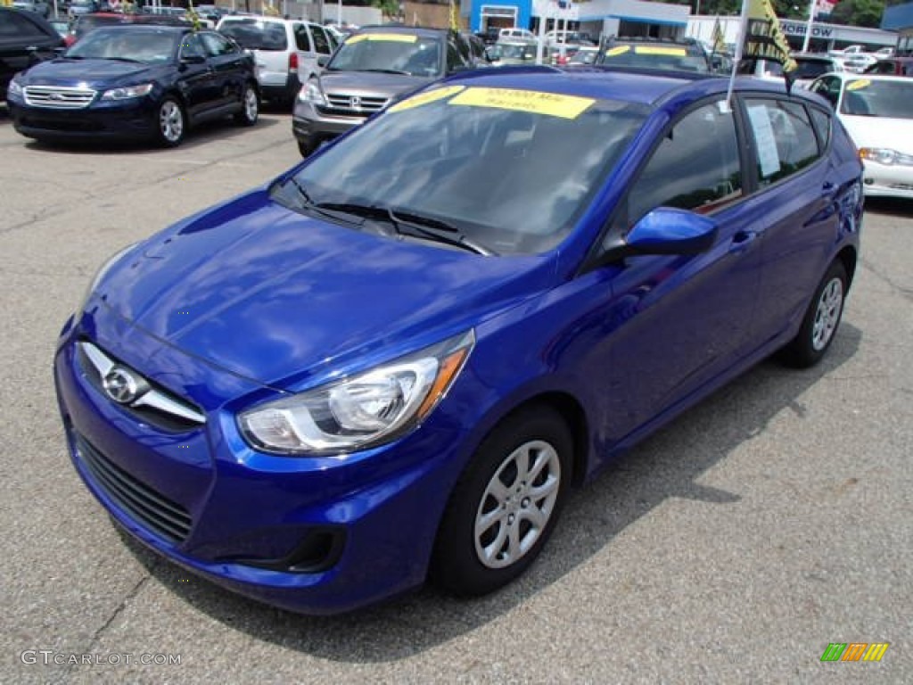 2012 Accent GS 5 Door - Marathon Blue / Black photo #4