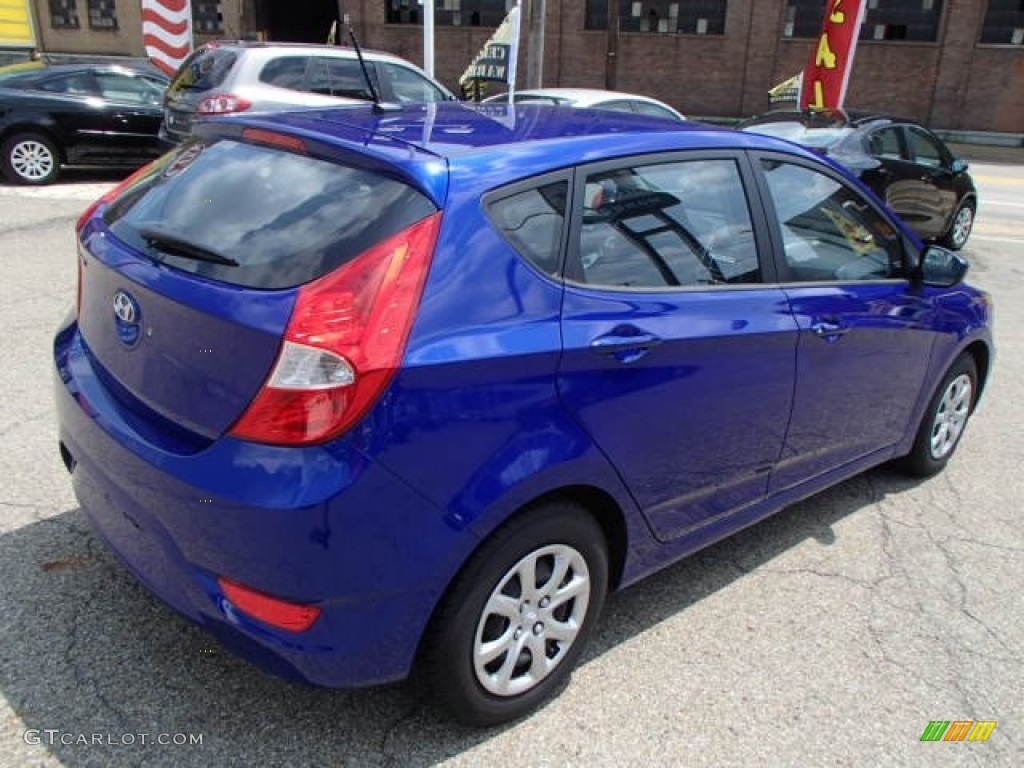 2012 Accent GS 5 Door - Marathon Blue / Black photo #8