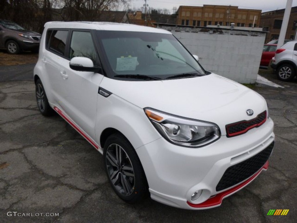 Clear White 2014 Kia Soul Red Zone Special Edition Exterior Photo #89642775