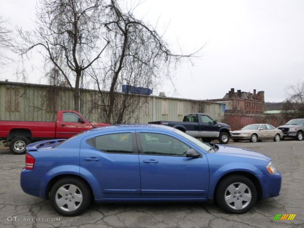 2008 Avenger SE - Marathon Blue Pearl / Dark Slate Gray/Light Slate Gray photo #1