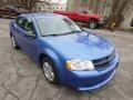 2008 Marathon Blue Pearl Dodge Avenger SE  photo #2