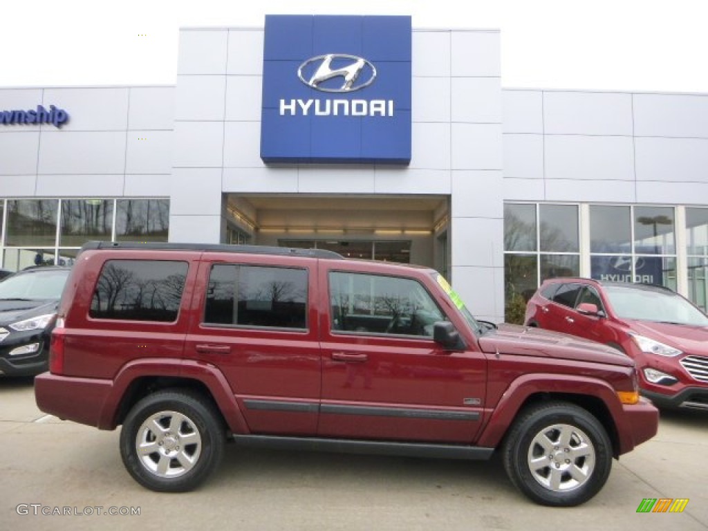 2007 Commander Sport 4x4 - Red Rock Pearl / Medium Slate Gray photo #1