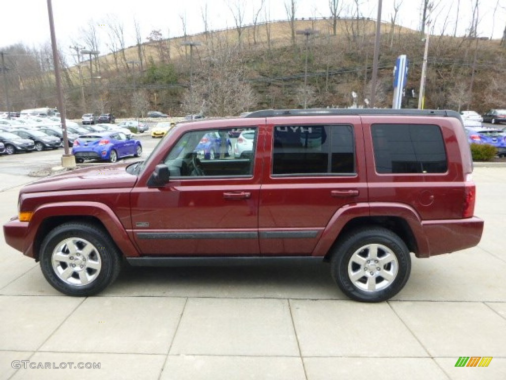 2007 Commander Sport 4x4 - Red Rock Pearl / Medium Slate Gray photo #5