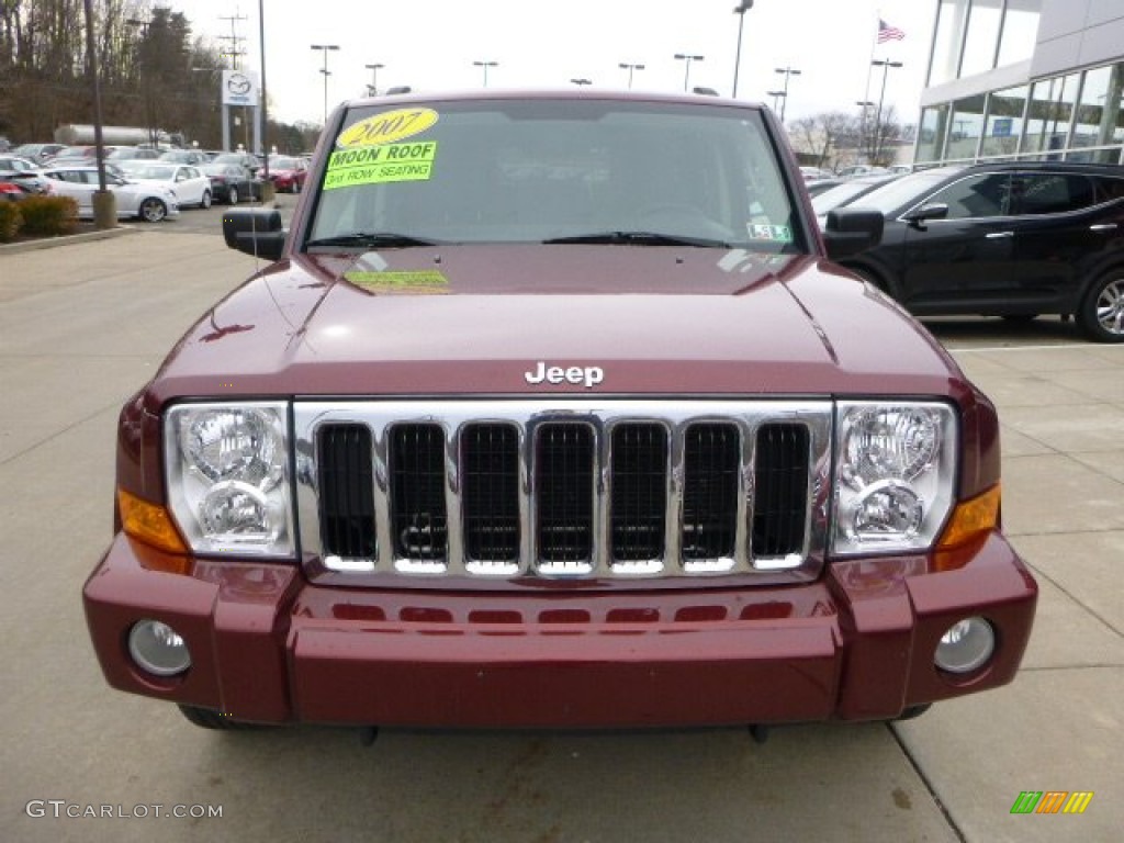2007 Commander Sport 4x4 - Red Rock Pearl / Medium Slate Gray photo #7