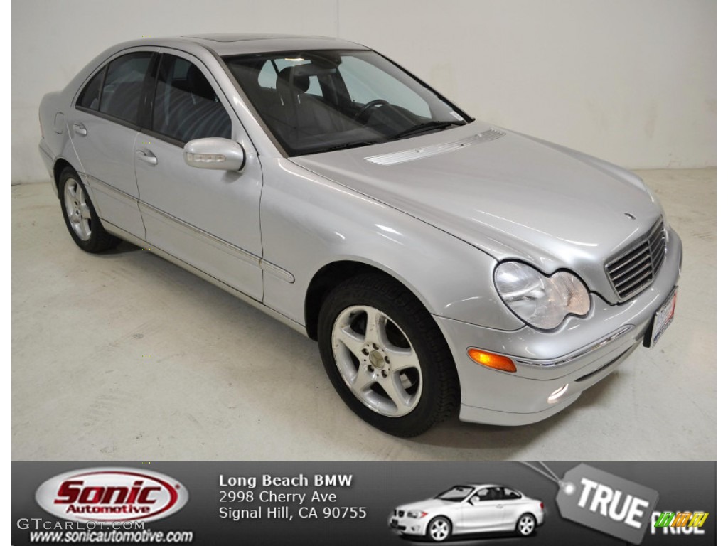 2001 C 320 Sedan - Brilliant Silver Metallic / Charcoal Black photo #1