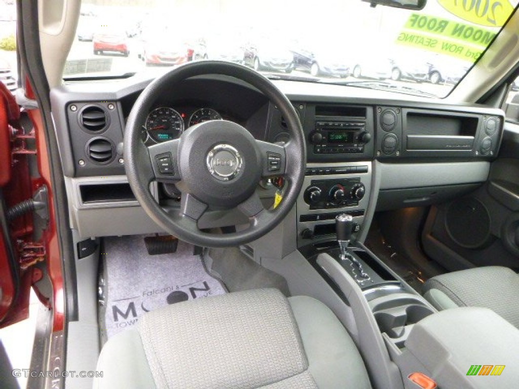 2007 Commander Sport 4x4 - Red Rock Pearl / Medium Slate Gray photo #17