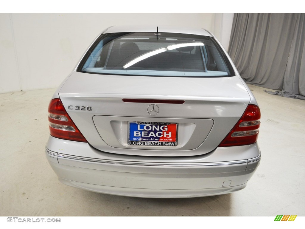 2001 C 320 Sedan - Brilliant Silver Metallic / Charcoal Black photo #6