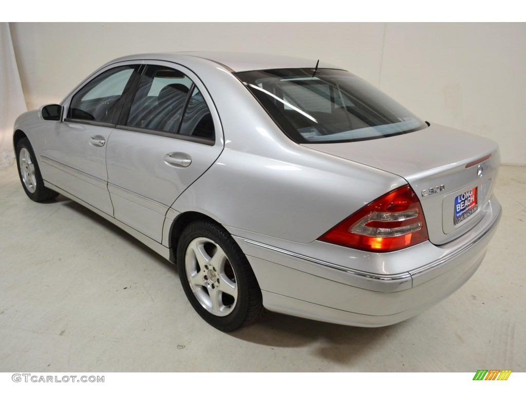 2001 C 320 Sedan - Brilliant Silver Metallic / Charcoal Black photo #7