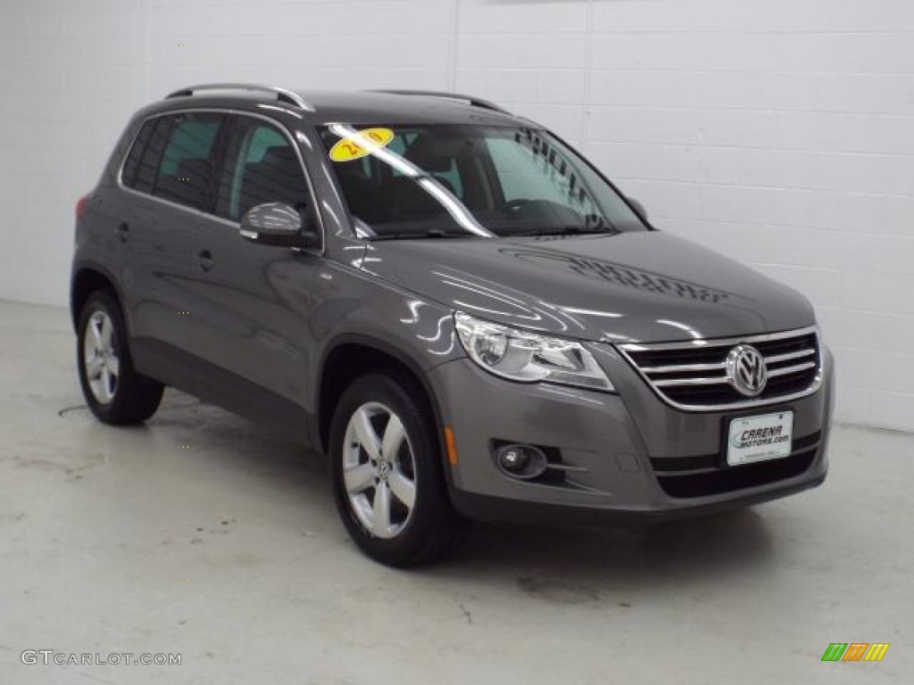 2010 Tiguan S 4Motion - Alpine Grey Metallic / Charcoal photo #2