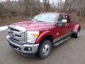 2014 Ruby Red Metallic Ford F350 Super Duty Lariat Crew Cab 4x4 Dually  photo #4