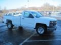 2014 Summit White Chevrolet Silverado 1500 WT Regular Cab 4x4  photo #3