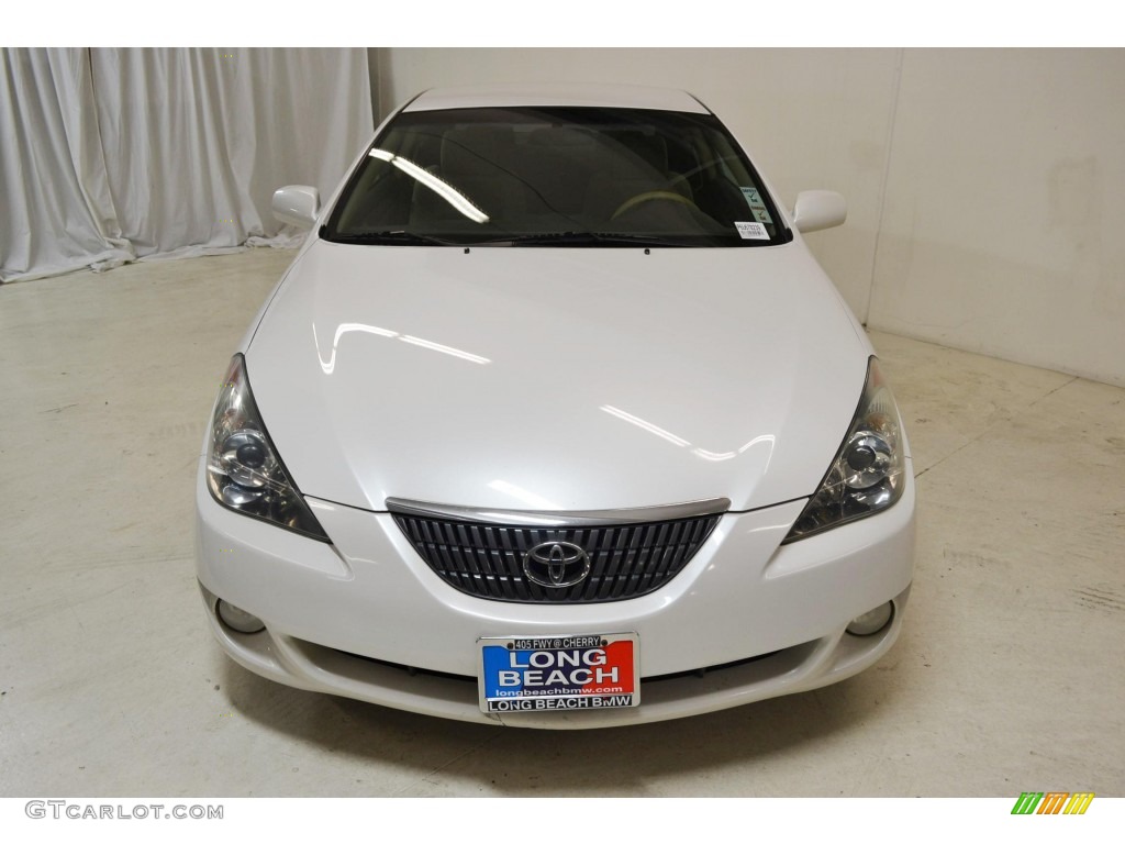 2006 Solara SE Coupe - Arctic Frost Pearl / Ivory photo #4