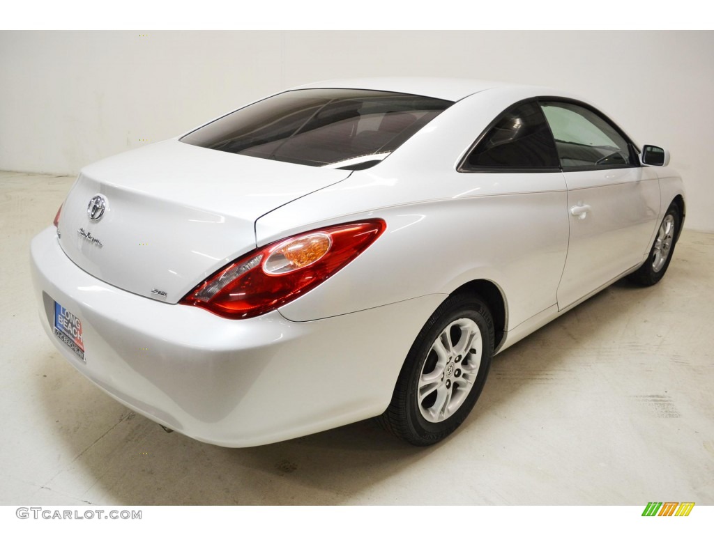 2006 Solara SE Coupe - Arctic Frost Pearl / Ivory photo #5
