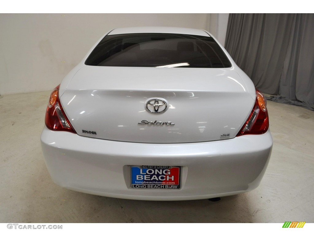 2006 Solara SE Coupe - Arctic Frost Pearl / Ivory photo #6