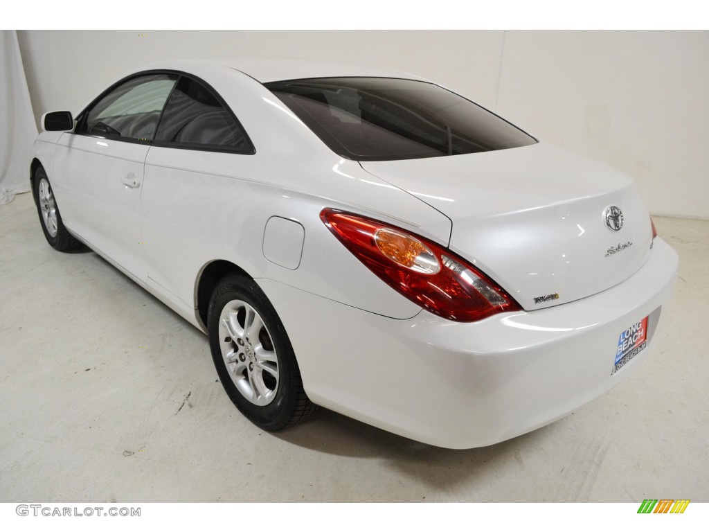 2006 Solara SE Coupe - Arctic Frost Pearl / Ivory photo #7