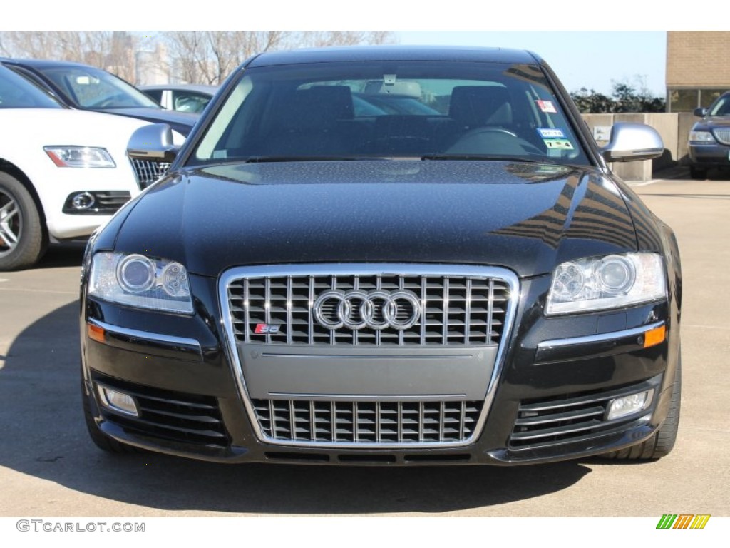Phantom Black Pearl Effect 2009 Audi S8 5.2 quattro Exterior Photo #89649813