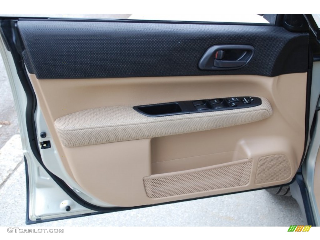 2005 Subaru Forester 2.5 X Beige Door Panel Photo #89650314