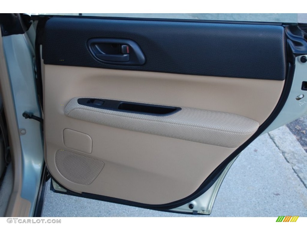 2005 Subaru Forester 2.5 X Beige Door Panel Photo #89650407