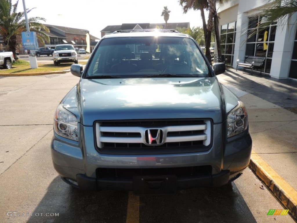 2008 Pilot EX-L - Steel Blue Metallic / Gray photo #2