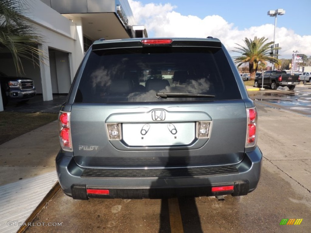 2008 Pilot EX-L - Steel Blue Metallic / Gray photo #3