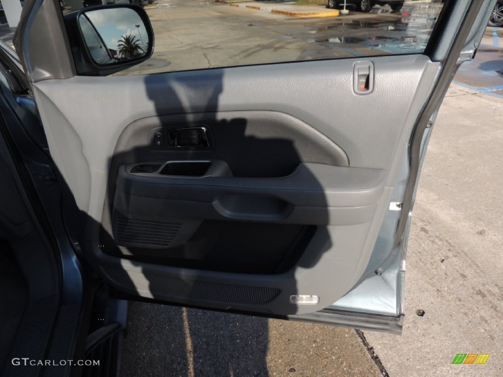 2008 Pilot EX-L - Steel Blue Metallic / Gray photo #8