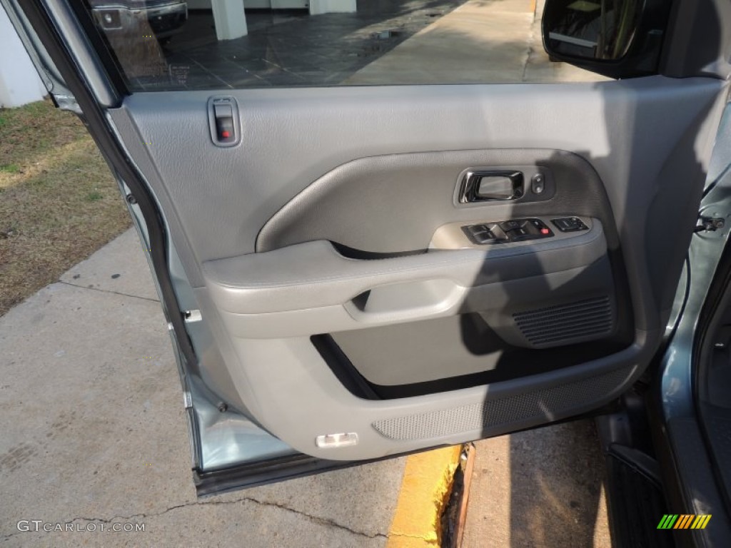 2008 Pilot EX-L - Steel Blue Metallic / Gray photo #18