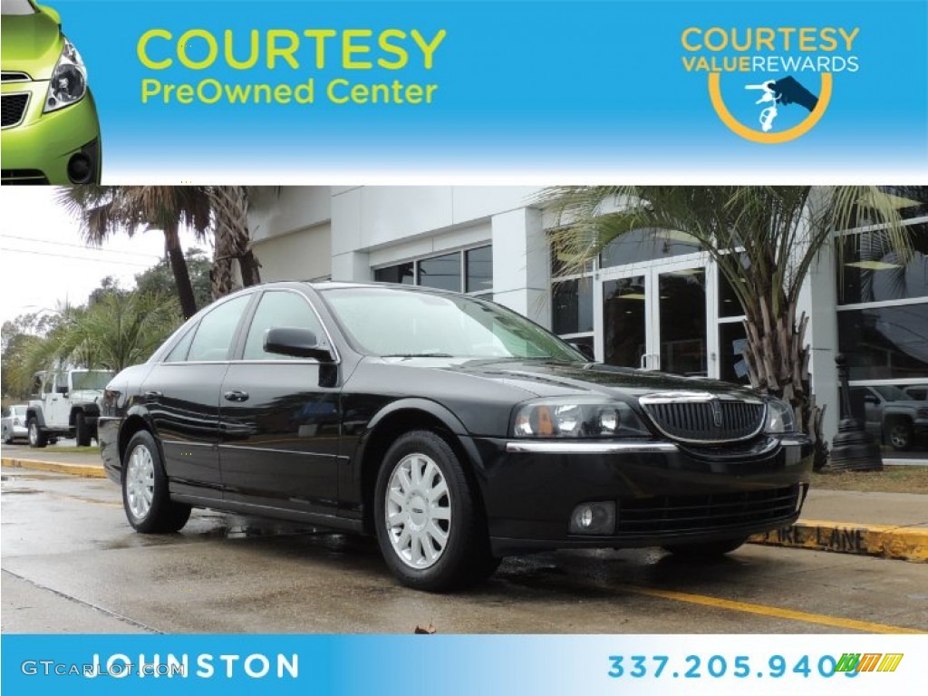 2004 LS V6 - Black Clearcoat / Shale/Dove photo #1