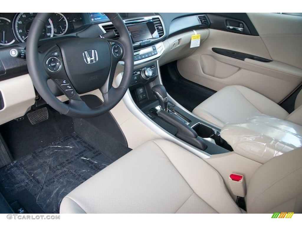 2014 Accord EX-L V6 Sedan - White Orchid Pearl / Ivory photo #10