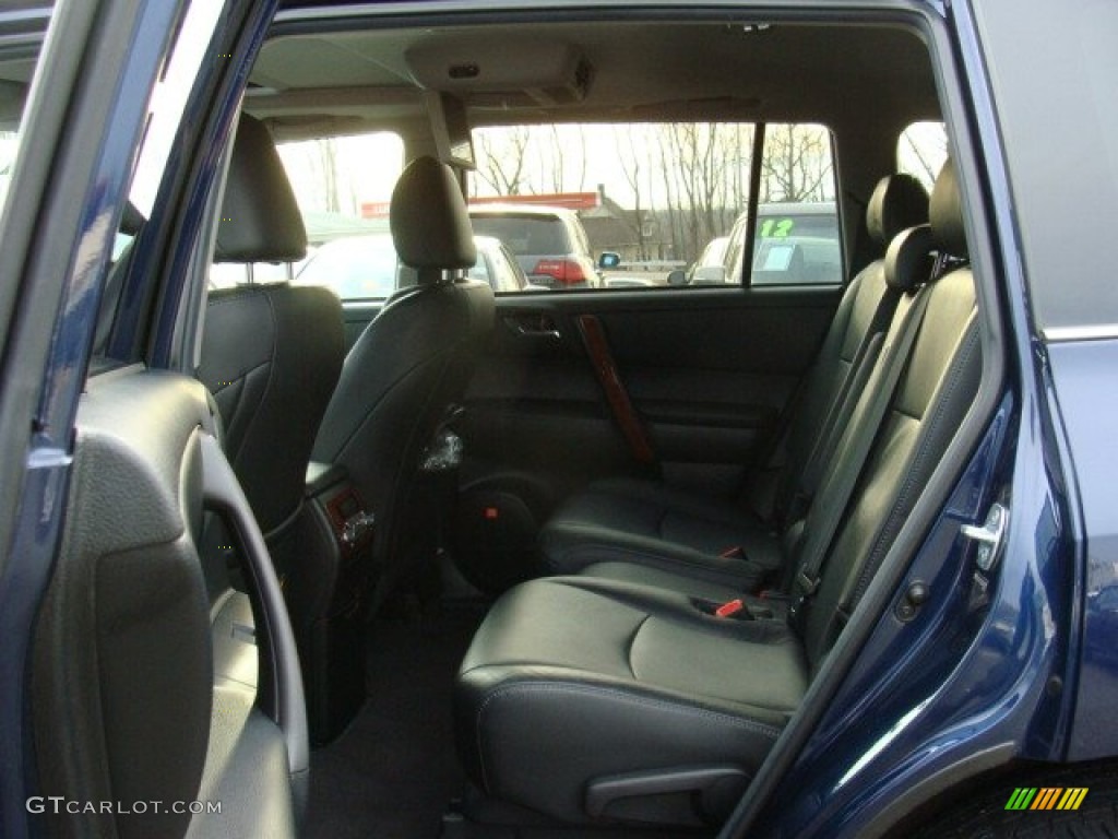 Black Interior 2012 Toyota Highlander Limited 4WD Photo #89655228