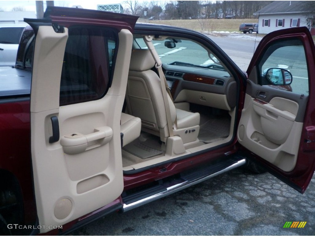 2013 Silverado 1500 LTZ Extended Cab 4x4 - Deep Ruby Metallic / Light Cashmere/Dark Cashmere photo #23