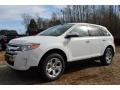 2014 Oxford White Ford Edge SEL  photo #3