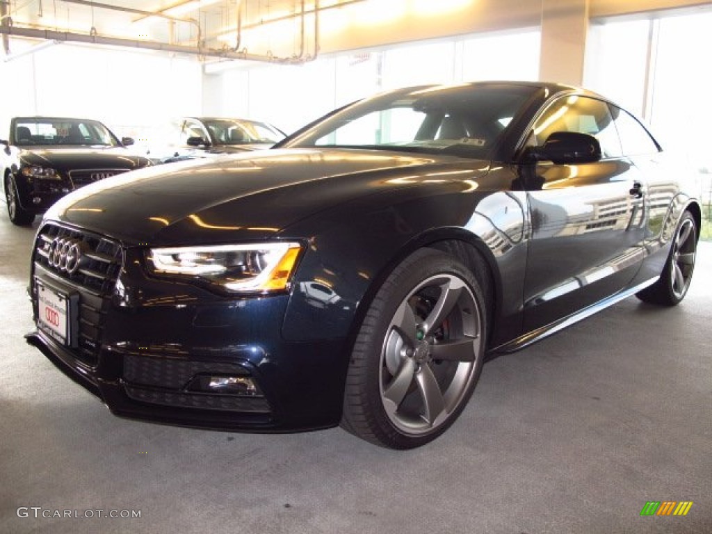 2014 S5 3.0T Premium Plus quattro Coupe - Moonlight Blue Metallic / Black/Lunar Silver photo #5