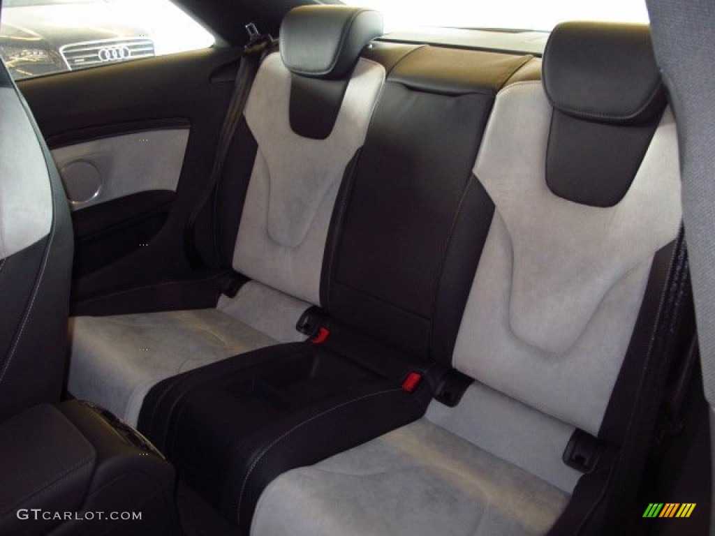 Black/Lunar Silver Interior 2014 Audi S5 3.0T Premium Plus quattro Coupe Photo #89657502